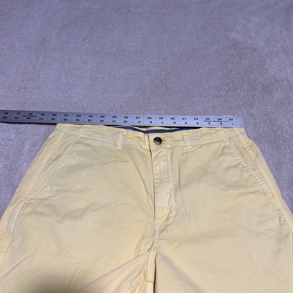 Vineyard Vines Breaker Shorts Mens 31 9in Yellow Cotton Twill Chino 1238 - Picture 5 of 6